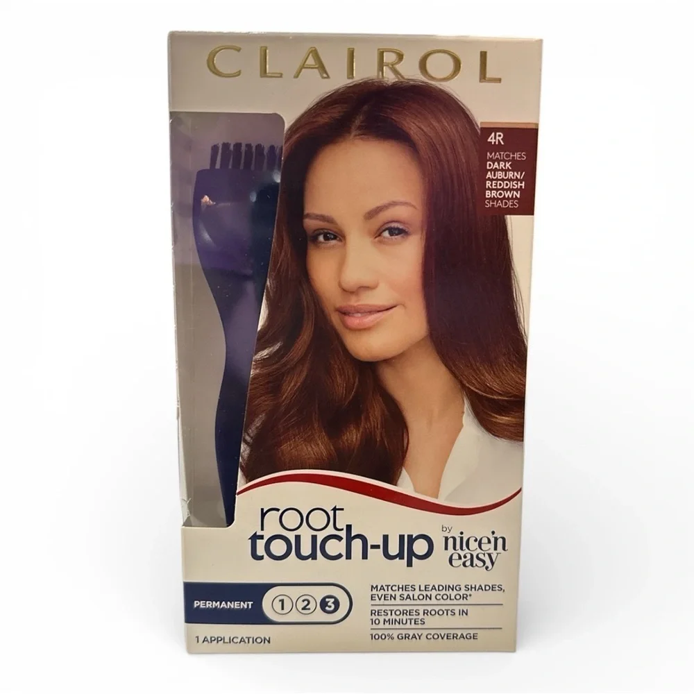 Clairol Nice’n Easy Root Touch-Up 4R Dark Auburn | Permanent Root Color